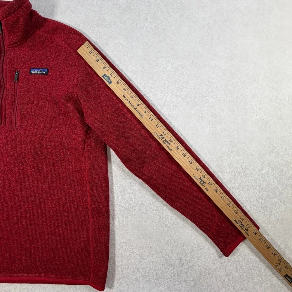Patagonia Better Sweater 1/4 Zip Fleece Pullover Mens Medium Red Heather
